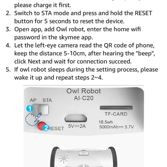 Skymee Owl Robot Camera Treat Dispenser - Picture 9 of 12